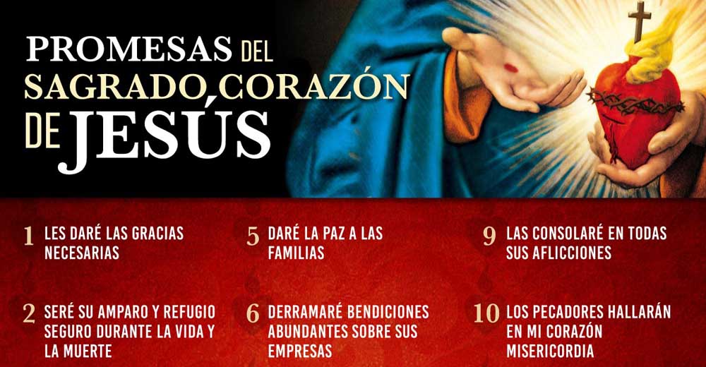 Infografía: Las 12 Promesas Del Sagrado Corazón De Jesús | Catholic Link